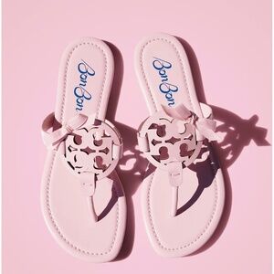 NIB Tory Burch x BonBon MILLER Bow Sandals pink